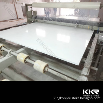 pure white artificial quartz stone slab for flooring tiles